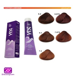 رنگ مو مسی و برنزی یکسی